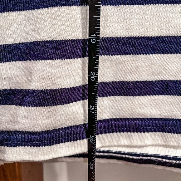 J. Crew SZ M Mariner Puff Sleeve Striped Top! - Picture 4 of 10